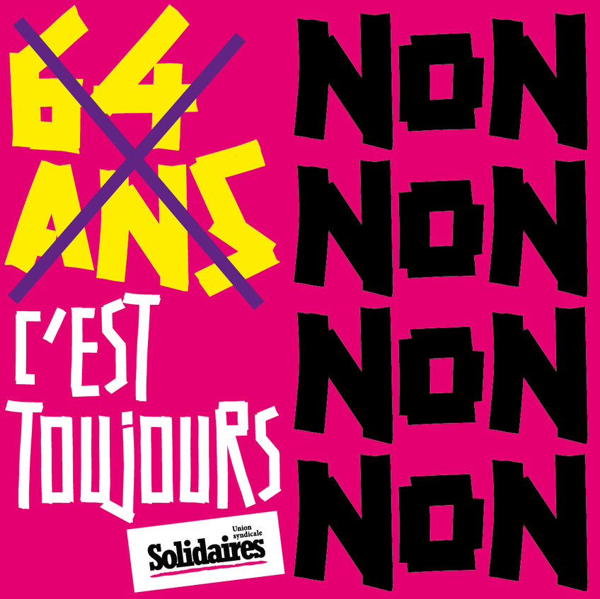 Visuel carré, 64 ans c'est toujours non